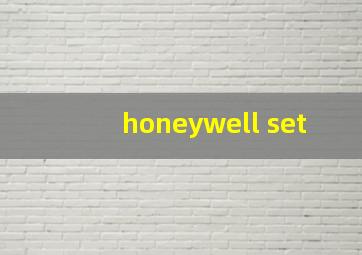 honeywell set